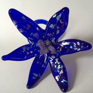 Hand Blown Glass Flower